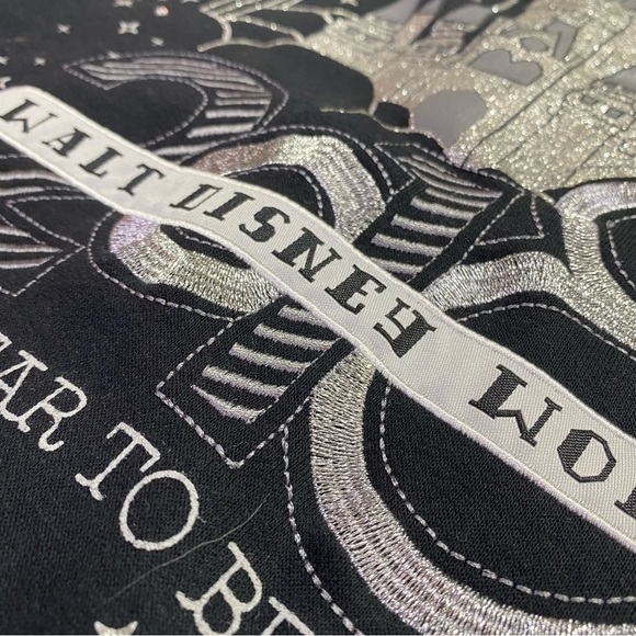 Disney Parks Disney World 2018 Full Zip Hoodie Black w/Front & Back Graphic, L - Picture 7 of 10